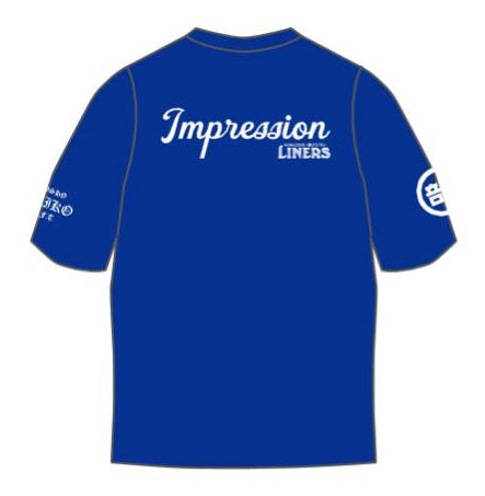 常翔啓光xライナーズ オリジナルコラボTシャツ/ブルー 発送まで10日ほどお時間を頂戴します