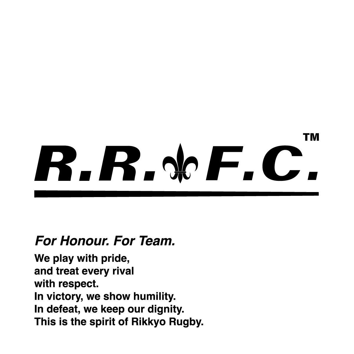 Rikkyo Rugby Club – R.R.F.C. Logo Tote Bag ( S002-004B01-301)発送まで10日ほどお時間を頂戴します