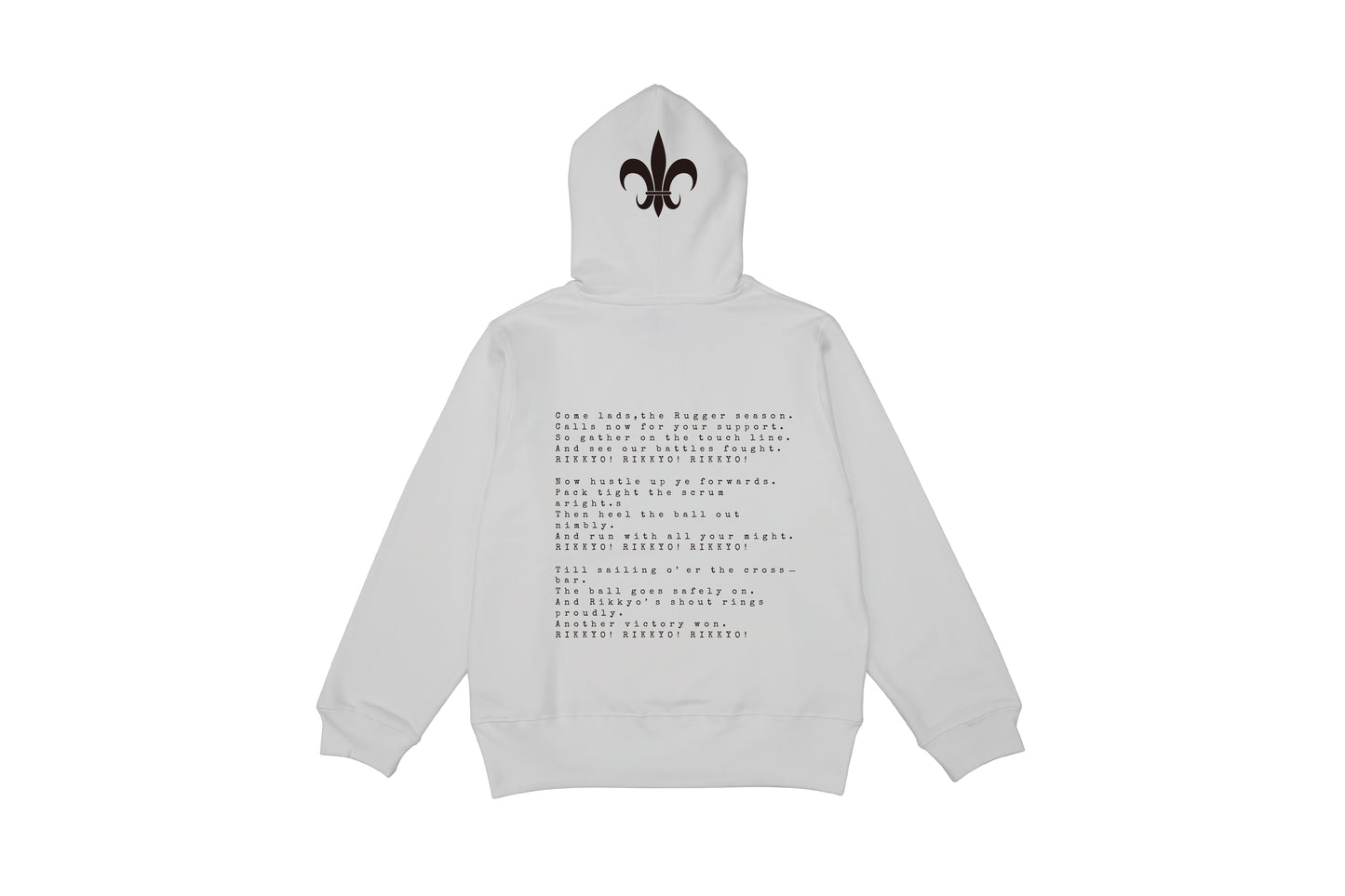 Rikkyo Rugby Club Song Hoodie (S002-002W11) 発送まで10日ほどお時間を頂戴します