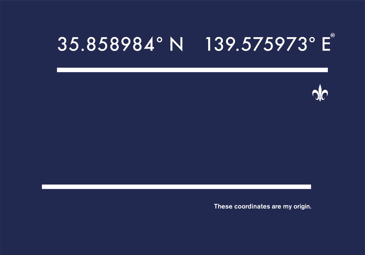 富士見グランド/座標前面横/Coordinate Long Tee (S002-005W03)発送まで10日ほどお時間を頂戴します