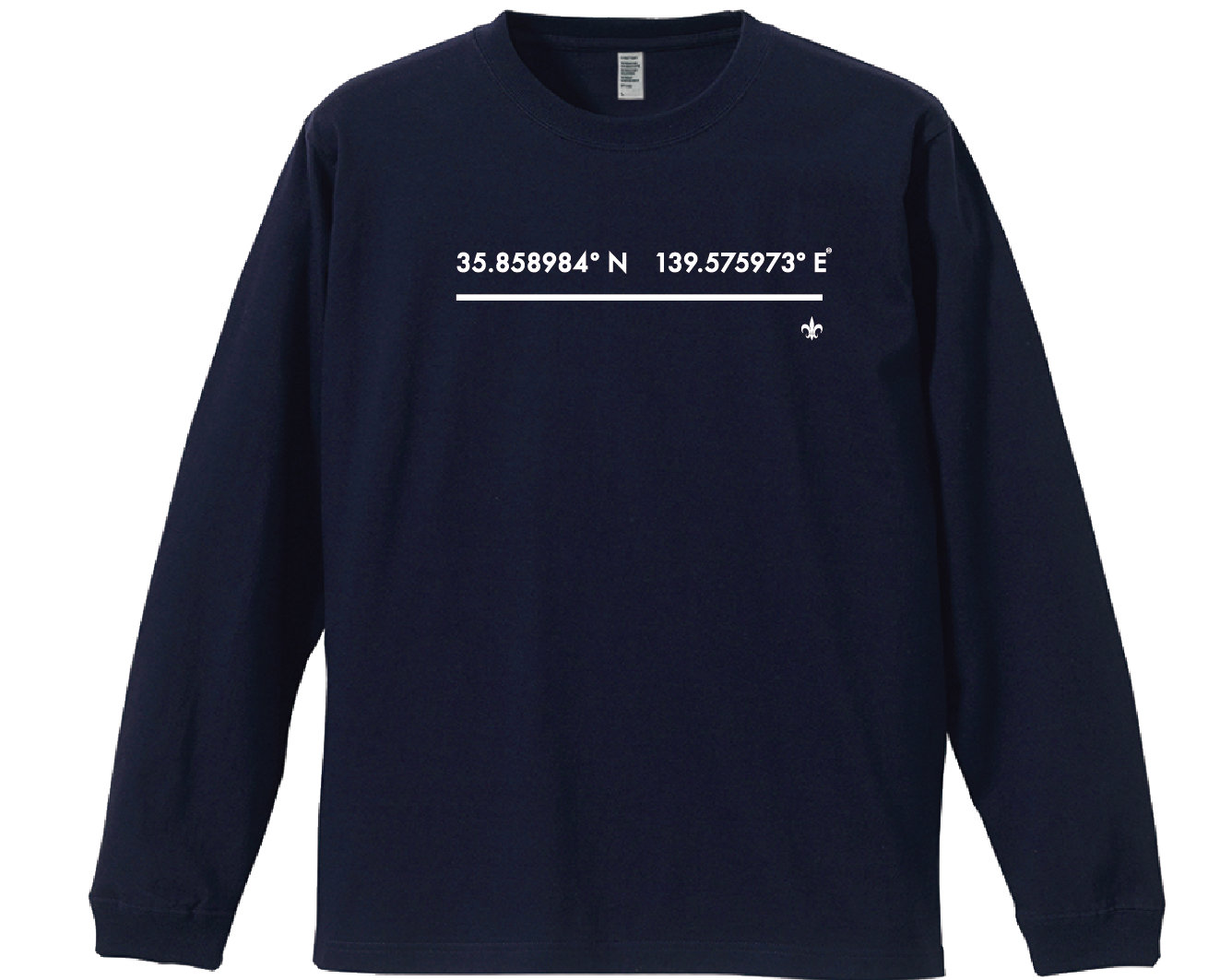 富士見グランド/座標前面横/Coordinate Long Tee (S002-005W03)発送まで10日ほどお時間を頂戴します