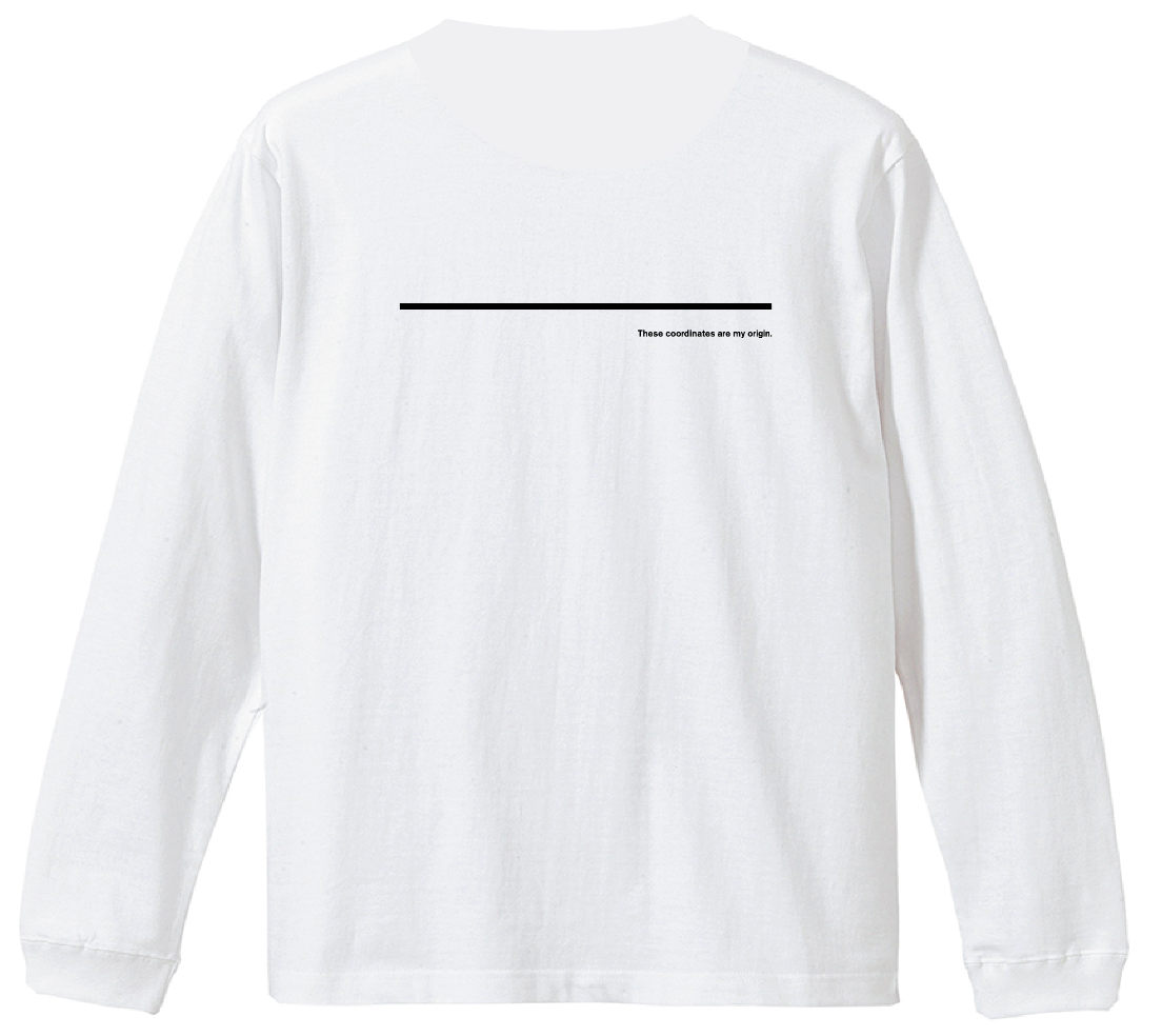 富士見グランド/座標前面横/Coordinate Long Tee (S002-005W03)発送まで10日ほどお時間を頂戴します