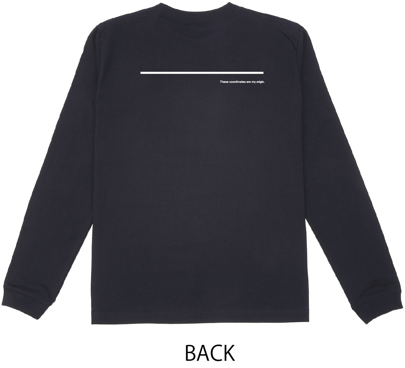 富士見グランド/座標前面縦/Coordinate Long Tee (S002-007W03)発送まで10日ほどお時間を頂戴します