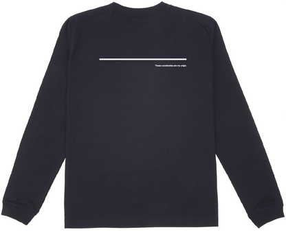 富士見グランド/座標前面横/Coordinate Long Tee (S002-005W03)発送まで10日ほどお時間を頂戴します