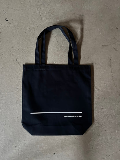 富士見グランド座標/Coordinate Tote Bag (S002-005B04)発送まで10日ほどお時間を頂戴します