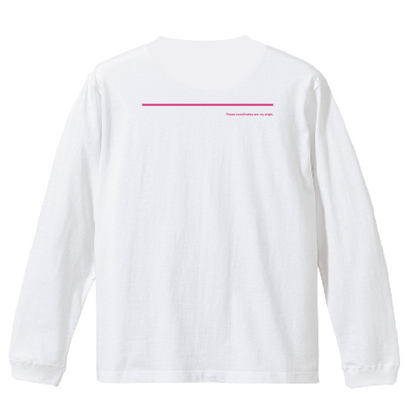 "THE ORIGIN" Long Sleeve Tee（左胸縦型）