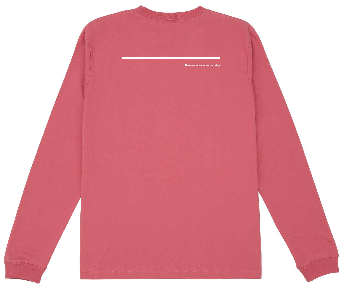 "THE ORIGIN" Long Sleeve Tee（左胸縦型）