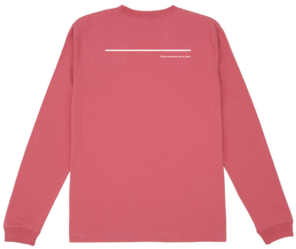 "THE ORIGIN" Long Sleeve Tee（左胸縦型）