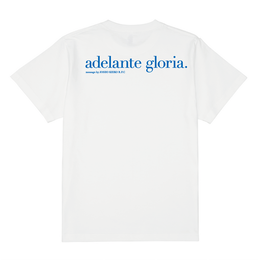 JOSHO KEIKO 'adelante gloria' Short Sleeve Tee (White)