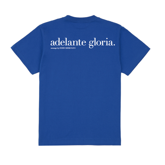 JOSHO KEIKO 'adelante gloria' Short Sleeve Tee (Blue)