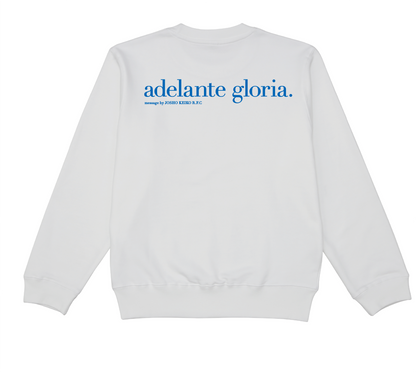 JOSHO KEIKO 'adelante gloria' Sweatshirt (White)