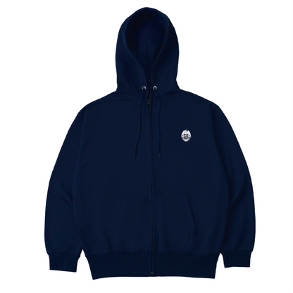 JOSHO KEIKO 'adelante gloria' Zip-Up Hoodie (Navy)