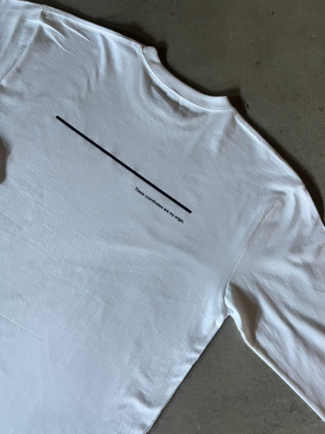 富士見グランド/座標前面横/Coordinate Long Tee (S002-005W03)発送まで10日ほどお時間を頂戴します