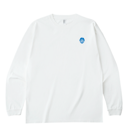 'adelante gloria' Message Long Sleeve Tee (White)